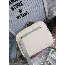 Torebka Kuferek Aster white - UNI. Białe kuferki damskie Fanaberia.com, w paski, przez ramię, bez dodatków. Za 79,90 zł.