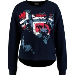 Napapijri BARNI Bluza blue marine. Niebieskie bluzy rozpinane damskie Napapijri, m, z bawełny. Za 499,00 zł.