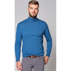Golf Sterling J.Niebieski. Niebieskie swetry męskie LANCERTO, xl, bez wzorów, z bawełny, eleganckie. Za 199,90 zł.