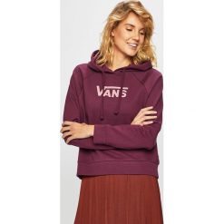 Vans - Bluza. Fioletowe bluzy damskie Vans, s, z nadrukiem, z bawełny, bez rękawów, z kapturem. W wyprzedaży za 199,90 zł.