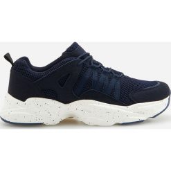 Sneakersy z łączonych materiałów - Granatowy. Niebieskie sneakersy męskie Reserved. Za 159,99 zł.