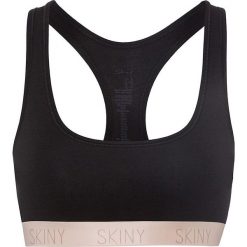 Top w kolorze czarnym. Czarne topy damskie Skiny Women & Men, z nadrukiem, bez rękawów. W wyprzedaży za 42,95 zł.
