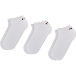 Zestaw 3 par niskich skarpet unisex FILA - Calza F9100 White 300. Białe skarpetki damskie Fila, bez wzorów, z elastanu. Za 35,99 zł.