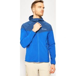 Kurtka softshell Columbia Heather Canyon WM1207. Niebieskie kurtki sportowe męskie Columbia, m, bez wzorów, z elastanu, bez kaptura, do biegania. W wyprzedaży za 299,00 zł.