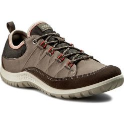 Półbuty ECCO - Aspina 83850356610 Dark Clay/Warm Grey. Szare buty trekkingowe damskie ecco, bez wzorów, ze skóry, klasyczne, na niskim obcasie, bez zapięcia. W wyprzedaży za 339,00 zł.