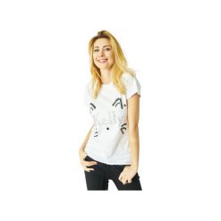 T-shirt Cat Kelly. Czarne t-shirty damskie Kelly couronne, xl, z aplikacjami, z bawełny, klasyczne, z okrągłym kołnierzem. Za 79,00 zł.