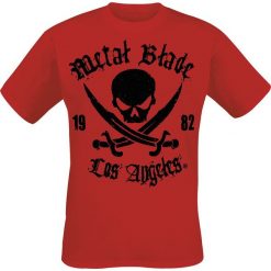 T-shirty męskie: Metal Blade Pirate Logo T-Shirt czerwony