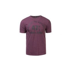 T-shirt krótki rękaw męski z printem. Brązowe t-shirty męskie TXM, m. Za 9,99 zł.