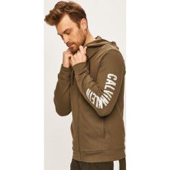 Calvin Klein Performance - Bluza. Żółte bluzy męskie s, z nadrukiem, z bawełny, z kapturem. Za 399,90 zł.