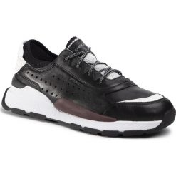 Sneakersy GEOX - U Regale A U029AA 0859B C9999 Black. Czarne sneakersy męskie Geox, bez wzorów, ze skóry ekologicznej, bez zapięcia. Za 609,00 zł.