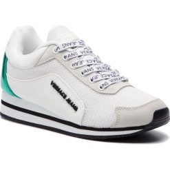 Sneakersy VERSACE JEANS - E0VTBSA3 70899 003. Białe półbuty damskie Versace Jeans, bez wzorów, z jeansu, bez obcasa, na obcasie, bez zapięcia. W wyprzedaży za 339,00 zł.
