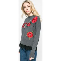 Desigual - Sweter Rosalia. Szare swetry oversize damskie Desigual, m, z bawełny. W wyprzedaży za 219,90 zł.