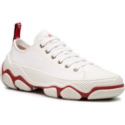 Trampki RED VALENTINO - TQ0S0D41KXU Bianco/B 0BO. Białe półbuty damskie Red Valentino, na co dzień, bez wzorów, z gumy, bez obcasa, na płaskiej podeszwie, bez zapięcia. Za 1599,00 zł.