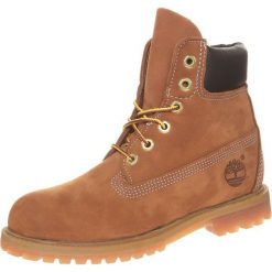 Timberland Botki sznurowane brown. Brązowe botki damskie na zamek Timberland, z materiału, na sznurówki. Za 779,00 zł.