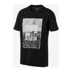 Puma Skyline Koszulka Czarny. Czarne podkoszulki męskie Puma, m, z nadrukiem, z bawełny, bez kołnierzyka, z krótkim rękawem, krótkie. Za 119,95 zł.