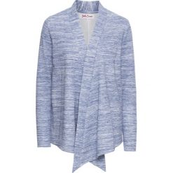Bluza rozpinana z długim rękawem bonprix niebieski melanż. Niebieskie bluzy rozpinane damskie bonprix, melanż, z długim rękawem, długie. Za 49,99 zł.
