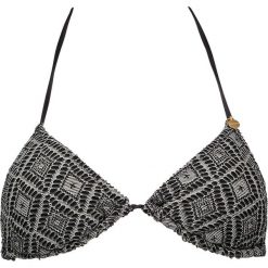 Biustonosz bikini "Nautilus" w kolorze antracytowo-białym. Szare stroje kąpielowe dwuczęściowe damskie marki Brunotti. W wyprzedaży za 65,95 zł.