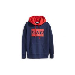 Bluzy Levis 35946 GRAPHIC SPORT HOODIE. Niebieskie bluzy sportowe damskie Levi's®, xs, bez wzorów, bez rękawów, bez kaptura. Za 226,08 zł.