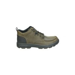 Kozaki i kalosze Skechers 65585-CHOC. Brązowe buty zimowe męskie Skechers. Za 395,53 zł.