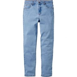 Dżinsy ze stretchem Classic Fit Tapered bonprix jasnoniebieski. Niebieskie jeansy męskie regular bonprix. Za 89,99 zł.
