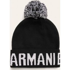 Armani Exchange - Czapka. Niebieskie czapki męskie Armani Exchange, na zimę, bez wzorów, z bawełny. Za 219,90 zł.
