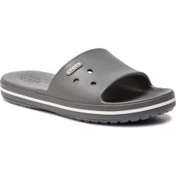 Klapki CROCS - Crocband III Slide 205733 Slate Grey/White. Szare klapki damskie Crocs, bez wzorów, z tworzywa sztucznego, bez obcasa. Za 129,00 zł.