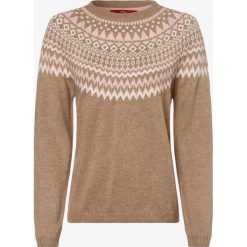 S.Oliver - Sweter damski, beżowy. Brązowe swetry damskie S.Oliver, s, bez wzorów, z materiału, wizytowe, bez rękawów, bez kaptura. Za 229,95 zł.