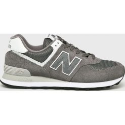 New Balance - Buty ML574ESN. Szare buty sportowe męskie marki New Balance, ze skóry, na sznurówki. Za 349,90 zł.