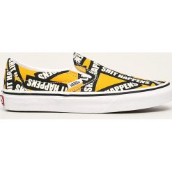 Vans - Tenisówki. Żółte trampki i tenisówki damskie Vans, bez wzorów, z gumy, bez zapięcia. Za 299,90 zł.