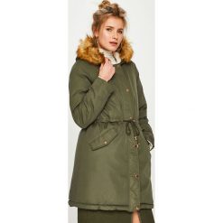 Answear - Parka dwustronna. Zielone parki damskie marki ANSWEAR, s, długie, z kapturem. W wyprzedaży za 199,90 zł.