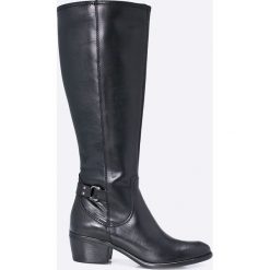 Tamaris - Kozaki. Szare buty zimowe damskie Tamaris, z materiału, z okrągłym noskiem. W wyprzedaży za 239,90 zł.