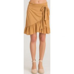 SPÓDNICA Patrizia Pepe. Pomarańczowe spódniczki damskie w paski, z tkaniny, mini. Za 395,00 zł.