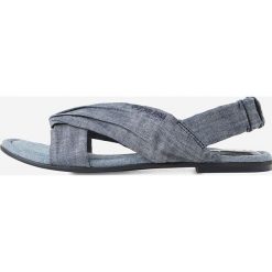 G-Star Raw - Sandały. Niebieskie klapki damskie G-Star RAW, bez wzorów, z gumy, bez obcasa, na obcasie. W wyprzedaży za 223,90 zł.