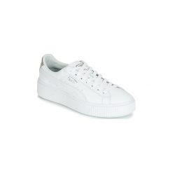 Buty Puma WN SUEDE PLATFM OPULENT.WH. Białe trampki i tenisówki damskie Puma, bez wzorów, bez zapięcia. Za 359,20 zł.