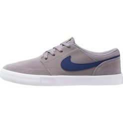 Nike SB SOLARSOFT PORTMORE II Sneakersy niskie gunsmoke/blue void/black/yellow ochre. Szare trampki i tenisówki damskie marki Nike SB, ze skóry. Za 359,00 zł.