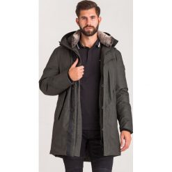 KURTKA JOOP!. Czarne płaszcze męskie JOOP! Jeans, m, z aplikacjami, z materiału, bez kaptura. Za 1259,40 zł.