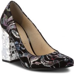 Półbuty SERGIO BARDI - Cagno FW127364018JN 256. Czarne półbuty damskie Sergio Bardi, bez wzorów, ze skóry, bez obcasa, na obcasie, bez zapięcia. W wyprzedaży za 189,00 zł.