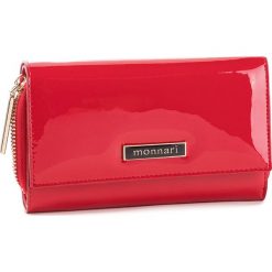 Duży Portfel Damski MONNARI - PUR0701-005 Red Lacquer. Czerwone portfele damskie marki Monnari, ze skóry. W wyprzedaży za 159,00 zł.