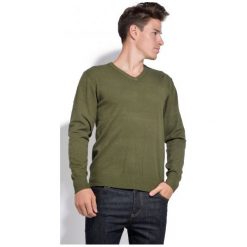 William de Faye sweter męski XL zielony. Zielone swetry męskie William de Faye, xl, bez wzorów, z kaszmiru, bez kołnierzyka, bez kaptura. W wyprzedaży za 211,00 zł.