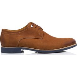 Eleganckie półbuty męskie Paolo Peruzzi 05-kpp. Brązowe buty wizytowe męskie Pakamera, z nubiku. Za 189,00 zł.
