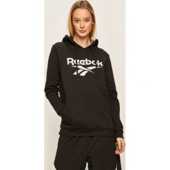 Reebok Classic - Bluza. Czarne bluzy damskie Reebok Classic, s, z nadrukiem, z elastanu, bez rękawów, z kapturem. Za 199,90 zł.