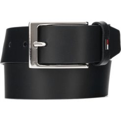 Tommy Hilfiger Layton Pasek Czarny Niebieski. Niebieskie paski męskie TOMMY HILFIGER, w paski, ze skóry. Za 187,95 zł.