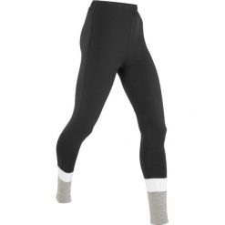 Legginsy sportowe, długie LEVEL1 bonprix czarno-jasnoszary melanż. Czarne legginsy damskie do fitnessu marki bonprix, l, melanż. Za 54,99 zł.
