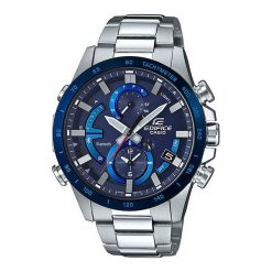 Biżuteria i zegarki: Zegarek Casio Męski EQB-900DB-2AER Edifice BT 4.0 Solar Smart srebrny