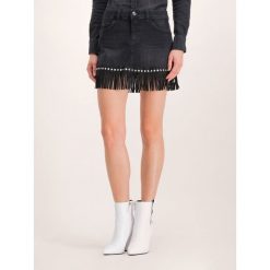 Spódnica jeansowa Liu Jo Gonna Mini Mary U69067 D4373. Czarne spódniczki damskie Liu Jo, bez wzorów, z elastanu, mini. W wyprzedaży za 489,00 zł.