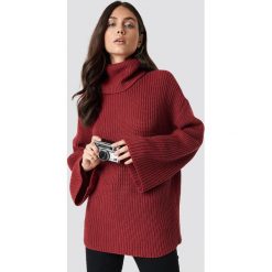 Dilara x NA-KD Przytulny sweter z golfem - Red. Czerwone golfy damskie marki Dilara x NA-KD. Za 161,95 zł.