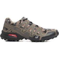 Brązowe Buty Sportowe Upscale. Pomarańczowe buty sportowe męskie Born2be, z materiału, na sznurówki. Za 129,99 zł.
