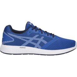 Niebieskie Buty biegowe Asics Patriot 10 M 1011A131-402. Niebieskie buty sportowe męskie Asics, z materiału, bez zapięcia, do biegania. W wyprzedaży za 279,00 zł.