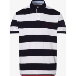 Tommy Hilfiger - Męska koszulka polo, niebieski. Niebieskie koszulki męskie TOMMY HILFIGER, xl, w paski, z bawełny, polo, bez rękawów. Za 229,95 zł.