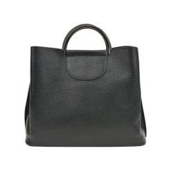 Mangotti Skórzana torba SS19MG1495 Nero. Torebki klasyczne damskie Mangotti, bez wzorów, bez dodatków. W wyprzedaży za 362,00 zł.